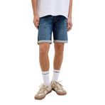 JACK & JONES Erkek kot şort, standart kesim, kot şort, Mavi Denim, M