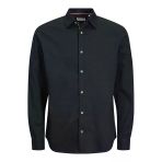 Jack Jones Erkek Lacivert Slub Detaylı Gömlek 12270088
