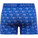 Jack & Jones Erkek Logo Baskili Tekli Pamuklu Boxer - Oscar - XL - 406-Mavi