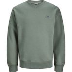 Jack & Jones Erkek Logo Detayli Relaxed Fit Sweatshirt - Classic - 00430-Yeşil - XL