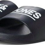 Jack & Jones Erkek Marka Logolu Günlük Antrasit Terlik - 12236477