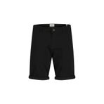 Jack & Jones Erkek Marka Logolu Şık Görünüşlü Kısa Kapri Pantolon Siyah Kapri 12165604-3236234
