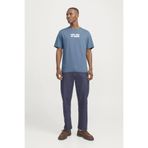 Jack & Jones Erkek Mavi Jjcorp Graphic Tee Ss O-neck Ln T-shirt 12268415-Oceanview