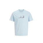 Jack & Jones Erkek Mavi Kısa Kollu Tişört M Beden JCODUST JJ PHOTO TEE Modeli