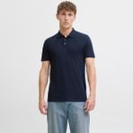 Jack & Jones Erkek Nakis Detayli Polo Yaka Tisört - Paulos - 01L-Lacivert
