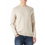 JACK & JONES Erkek örgü kazak bisiklet yaka, Oatmeal., S