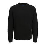 JACK & JONES Erkek örgü kazak Crew Neck, Siyah, XXL