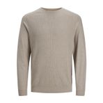 Jack & Jones erkek örgü kazak tek renkli örgü kazak, Saf kaşmir/Detay: twist, XL XL