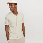 Jack & Jones Erkek Örme Gömlek - Emil - XL - 001 - Beyaz