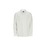 Jack & Jones Erkek Oversize Kırık Beyaz Keten Gömlek 12260682