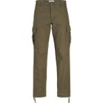 Jack & Jones Erkek Pamuklu Kargo Pantolon - Kane - 01-Yeşil - 32 - 34