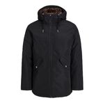 JACK & JONES Erkek parka, Siyah, L