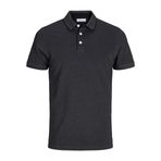 Jack & Jones Erkek Polo Polo Tişört, Koyu Gri Melanj, M