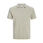 JACK & JONES Erkek polo tişört, tek renkli, polo tişört, Oatmeal., XXL