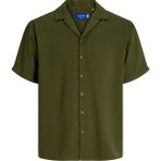 Jack & Jones Erkek Rahat Kesim Tatil Gömleği - 12257481 - XS - Haki