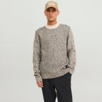 Jack & Jones Erkek Regular Fit Dik Yaka Kazak - Space - 0019-Bej