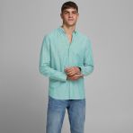 Jack & Jones Erkek Regular Fit Uzun Kollu Gömlek - Summer - 00430-Yeşil - XL