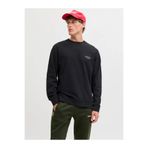Jack & Jones Erkek Relaxed Fit Yuvarlak Yaka Siyah Sweatshirt - 12287995