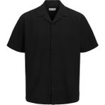Jack & Jones Erkek Resort Yaka Kisa Kollu Gömlek - Global - 0 Siyah - XL