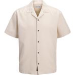 Jack & Jones Erkek Resort Yaka Kisa Kollu Gömlek - Global - 001-Krem