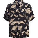 Jack & Jones Erkek Resort Yaka Loose Fit Gömlek - Drew - 0 Siyah - XL