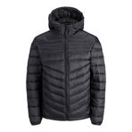 Jack & Jones Erkek Şişme Kapüşonlu Mont, Tap Shoe, L Beden