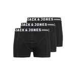 Jack & Jones Erkek Siyah 3'lü Boxer