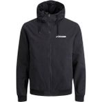 Jack & Jones Erkek Siyah jjerush Hood Bomber Regular Fit 12200208 Mevsimlik Ceket