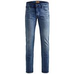 JACK & JONES Erkek Slim Fit Jeans JJIGLENN JJICON JJ 357 50SPS Slim Fit Jeans, Mavi Denim, 29W / 34L