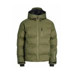 JACK & JONES Erkek Softshell Mont Kapüşonlu, M, JJEBASIC SOFTSHELL HOOD NO, Gri, mens