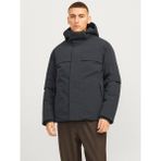 Jack Jones Erkek Softshell Su Geçirmez Kapüşonlu Mont Ceket 12259457 - Koyu Lacivert - 2XL