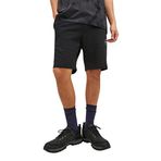 JACK & JONES Erkek Şort Klasik, Siyah, S