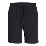 JACK & JONES Erkek Şort Rahat Kesim Şort, Siyah, L