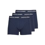 JACK & JONES Erkek şortu, 3'lü paket şort, Mavi (Blue Nights Detail: Blue Night - Blue Night), L