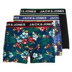 JACK & JONES Erkek şortu, 3'lü paket şort, - Siyah / Bardaboes, XL