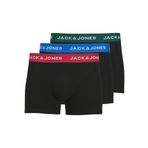 JACK & JONES Erkek şortu, 3'lü paket şort, Siyah, M