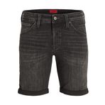 JACK & JONES Erkek şortu, Siyah Denim/Paket: 317, L