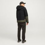 Jack & Jones Erkek Su Geçirmez Kapüsonlu Mevsimlik Ceket - Aiden - 02Y-Yeşil - 2XL