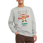 JACK & JONES Erkek Sweatshirt 12247523, Light Grey Denim, M