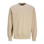 JACK & JONES Erkek Sweatshirt Baskılı Sweatshirt, Humus., L