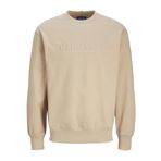 JACK & JONES Erkek Sweatshirt Baskılı Sweatshirt, Humus., XXL