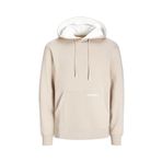 Jack & Jones Erkek Sweatshirt Bej 12256534 Jjelegacy Sweat Hood Noos