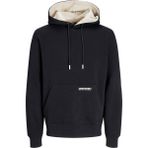 Jack & Jones Erkek Sweatshirt Siyah 12256534 Jjelegacy Sweat Hood Noos - XL