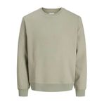 JACK & JONES Erkek Sweatshirt Tek Renkli Sweatshirt, Deniz yosunu., XXL