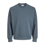JACK & JONES Erkek Sweatshirt Tek Renkli Sweatshirt, fırtına havası., L