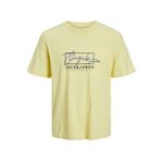 JACK & JONES Erkek T-Shirt Logo, Fransız vanilya., S