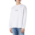 JACK & JONES Erkek tişört, baskılı, yuvarlak yaka tişört, Parlak beyaz, L