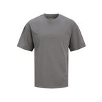 JACK & JONES Erkek tişört, büyük beden, tek renkli tişört, castlerock, 6XL