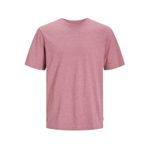 JACK & JONES, Erkek, Tişört, JJEORGANIC MELANGE TEE SS O-NECK NOOS, 12222887, Mesa Rose/Detaylar: Melanj, XL