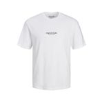 JACK & JONES Erkek Tişört JORVESTERBRO TEE SS CREW NECK NOOS PLS, Bright White, EU2XLUS1L